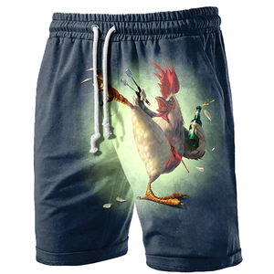 Funny Kung Fu Chicken Pattern Beach Shorts Summer Fashion <b>Mens</b> Kids 3D Animals Printed Board Short Casual Oversized Swim <b>Trunks</b> - Product Image 3