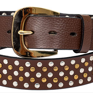 Ceintures Western pour Hommes en Cuir Véritable de Vachette, Design Solide, Boucle en Alliage, Haute Qualité, Taille et Couleur Personnalisables, Style Traditionnel et Élégant - Product Image 1