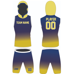 Uniformes de football 7v7 personnalisés pour hommes, imprimés par transfert thermique, séchage rapide, sans manches, respirants, vêtements de football américain, personnalisables OEM - Product Image 1