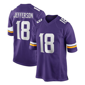 Maillot de football américain pour adultes, best-seller, sublimation, 100% polyester, personnalisable, couleur unie, pour entraînement et matchs - Product Image 1