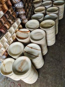 Ensemble de bols jetables en feuilles de palmier bio - Product Image 3