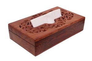 Natural Wood Handmade Modern <b>Tissue</b> Storage <b>Box</b> & Paper <b>Holder</b> for Bathroom and Kitchen Decor - Product Image 5
