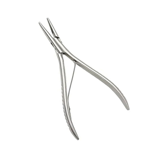 Pince à extensions capillaires de qualité supérieure et outil pour extensions à micro-anneaux, pince plate, logo personnalisé à prix raisonnable - Product Image 1