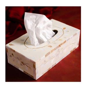 Última caja de pañuelos con incrustaciones de hueso, también disponible en resina y nácar, a precio económico de fabricante indio por mac - Product Image 2