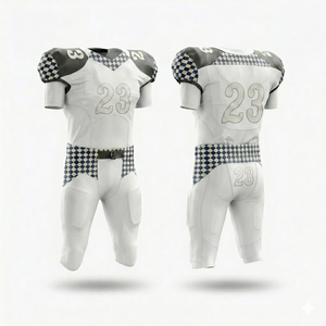 Équipement d'entraînement de football américain en cuir PU, taille officielle américaine, manches courtes - Product Image 1