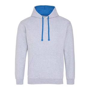 เสื้อฮู้ดดี้สีฟ้าอ่อนสำหรับผู้ชาย ทรงปกติ ผ้าฝ้าย 100% เฟรนช์เทอร์รี่ เสื้อฮู้ดดี้สวมหัวลำลอง สกรีนโลโก้ได้ ระบายอากาศได้ดี - Product Image 3