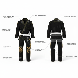 Uniforme de Artes Marciales Mixtas (MMA) y Jiu Jitsu para Adultos y Niños, Ligero, Personalizado, 100% Algodón, a la Moda - Product Image 2