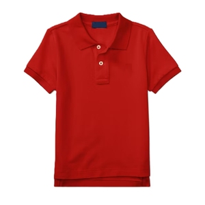 Chemise polo en polyester pour filles INDEX, imprimé drapeau américain, col rouge, uniforme scolaire pour enfants - Product Image 4