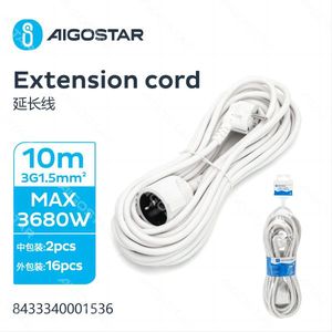 Gestion efficace des câbles et organisation des accessoires, cordon d'extension de 10 m en plastique pour le salon - Product Image 1