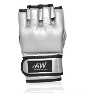 Guantes Profesionales de Cuero para MMA, para Entrenamiento de Grappling, Palma Abierta, Acolchado de Alta Densidad, Equipo de Boxeo - Product Image 2