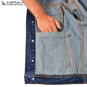 Hand Made Newest In Blue Color OEM Service Best Soft Fabric Denim <b>Jackets</b> Comfortable Breathable Denim <b>Men's</b> Denim <b>Jackets</b> - Product Image 6