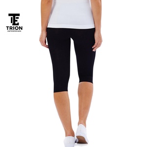 Premium Quality <b>Women's</b> Sports Capri Yoga <b>Leggings</b> Fashionable <b>Short</b> Length for Active Lifestyle Logo on Waist <b>Women</b> <b>Leggings</b> - Product Image 3