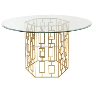 Mesa Auxiliar Cuadrada de Lujo Hecha a Mano con Acabado Dorado y Base de Acero Inoxidable, Decoración Moderna y Ecológica para Sala de Estar, Serie de Diseño Superior - Product Image 2