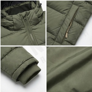 Doudoune réversible de haute qualité pour hommes, tissu fin et chaud avec capuche épaisse et manches complètes avec logo personnalisé pour l'extérieur et l'hiver - Product Image 4