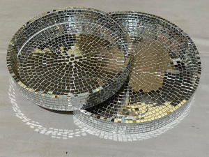 ชุดถาดลูกบอลดิสโก้12นิ้วทำด้วยมือ2ชิ้นสำหรับตกแต่งงานปาร์ตี้ - Product Image 3