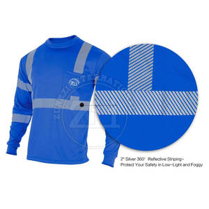 Light Weight <b>Safety</b> Hi-Vis Reflective FR Shirts ANSI Class 1 Waterproof LED Flash Customized Logo Best Selling - Product Image 2