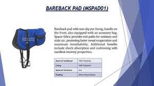 Tapis de selle 100 % respirant et antidérapant en polyester durable, coque en satin, haute qualité, logo personnalisé pour l'équitation - Product Image 2