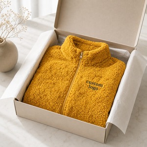 Premium <b>Men's</b> Sherpa <b>Jacket</b> <b>Warm</b> Fleece Lined Casual Outerwear with Custom Logo OEM Service OEM Size Private Label Manufacturer - Product Image 5