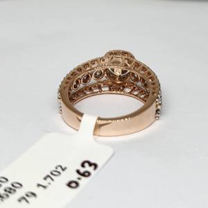 Bague de fiançailles en or rose 14K Hallmark H-I certifié IGI VS diamant solitaire naturel pour la fête d'anniversaire des femmes - Product Image 4