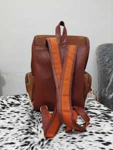 Trending Western Cowhide <b>Backpack</b> <b>Real</b> Hair-on-Hide <b>Leather</b> Bag Luxury Genuine <b>Leather</b> Rucksack LHBP-0253 - Product Image 3