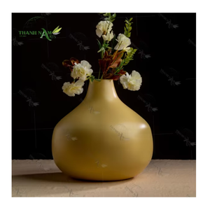 Jarrón de Mesa Moderno de Bambú Enrollado - Material Natural Ecológico y Duradero, Diámetro Personalizado, Thanh Nam Arts, Decoración para el Hogar, Nam Dinh - Product Image 1