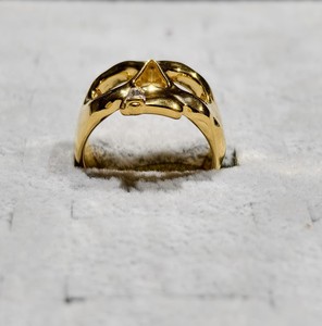 REYES Bague en Moissanite à motif unique de crâne certifiée GRA, faite à la main en argent sterling 925 plaqué or jaune, bijoux unisexe - Product Image 6