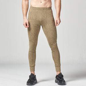 กางเกงเลกกิ้งรัดรูปสำหรับผู้ชาย ผ้าทอยืดได้ เหมาะสำหรับออกกำลังกาย วิ่ง และเล่นกีฬา - Product Image 2