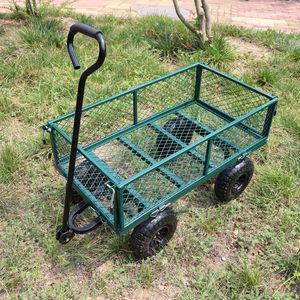Carretilla de Jardín Verde para Transporte Fácil de Leña - Product Image 3