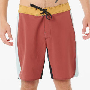 Shorts de bain en toile pour hommes, à motif uni, séchage rapide, respirants, anti-plis, écologiques, avec cordon de serrage, pour le surf et usage décontracté - Product Image 1