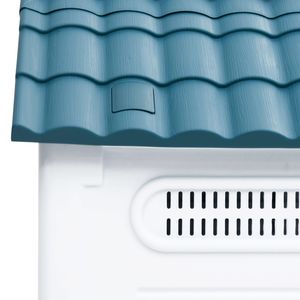 Casa para mascotas de polipropileno azul, blanco y negro, 22.4 x 26.8 x 26.0 pulgadas - Product Image 5