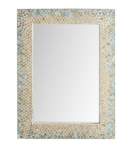 Hot Selling Capiz Shell Bathroom <b>Mirror</b> Minimalist Design Eco-Friendly <b>Wall</b> Mounting Decor <b>for</b> Living Room Furniture - Product Image 1