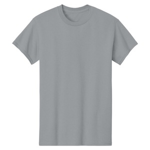 T-shirt à manches courtes col rond 100% coton, sérigraphie, lettre brodée sur le devant, coupe ample, couleur gravier, unisexe - Product Image 3