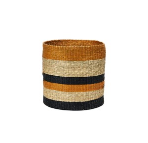ตะกร้าใส่ผ้าหญ้าทะเลลายบล็อกสีตะกร้าใส่ผ้าซักด้วยมือ - Product Image 1