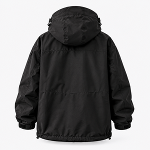 Veste et pantalon de ski/snowboard pour homme de qualité supérieure, en Polartec noir, à capuche, 2 pièces, fermeture éclair, cargo, anti-UV, léger - Product Image 3