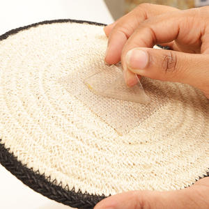 Minimalist afrika duvar tepsi jüt duvar askısı çok amaçlı duvar dekorasyon Placemat etnik Boho el sanatları seti 6 ev için d & eacute; D & eacute; - Product Image 4