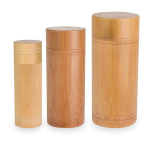 Artisanat en bambou de haute qualité, tubes de rangement épais pour épices et feuilles de thé, boîte en tube naturel faite à la main - Product Image 1