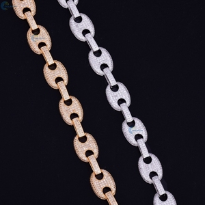 กำไลข้อมือฮิปฮอปแบบคิวบาประดับเพชร VVS1 เพาะเลี้ยงในห้องปฏิบัติการ รูปทรงจมูกหมู กำไลข้อมือฮิปฮอปแบบปรับแต่งได้ - Product Image 5