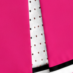 Jupe plissée rose vif, blanche et noire pour femme, taille haute, pour cheerleading, performance sportive, danse et uniforme de cheerleader - Product Image 6