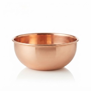 Tazón para Servir de Cobre Puro al por Mayor, Vajilla Metálica Ecológica de Grado Alimenticio, Plato de Lujo para Ensaladas, Frutas y Sopas para Restaurantes y Hoteles - Product Image 3