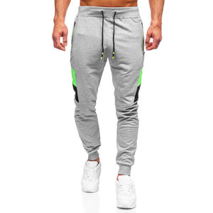 Pantalons pour hommes de luxe de haute qualité en gros, pantalons personnalisés lavés, taille élastique, poches latérales, légers, séchage rapide - Product Image 1