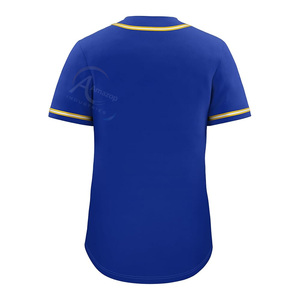 Performance <b>Baseball</b> Jersey Quick Dry Polyester Spandex Stretch Lightweight Athletic Shirt Custom OEM Supplier - Product Image 2