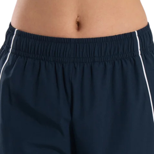 Pantalon de survêtement bleu marine pour femme avec bande latérale contrastante, coupe décontractée, taille élastique, jambe large, idéal pour l'entraînement et les activités sportives - Product Image 4