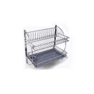 Premium metal stainless steel <b>dish</b> <b>rack</b> with anti-corrosion finish for daily kitchen drying needs - Product Image 5
