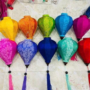 Silk <b>Lantern</b> Vietnam Handmade Fabric <b>Lantern</b> Hanging Shade For Indoor Outdoor Home Festival Decoration Event - Product Image 1