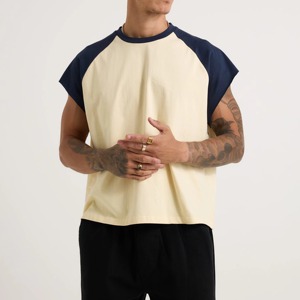 T-shirt Homme Streetwear Oversize en Coton Épais Coupe Boxy Personnalisable avec Logo – Modèle Court Vierge - Product Image 5