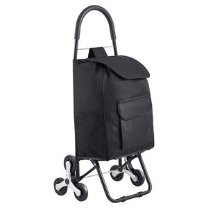 Carrello Saliscale Leggero a 6 Ruote, Carrello Pieghevole da 36L per la Spesa e il Bucato con Funzione di Salita Assistita - Product Image 4
