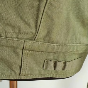 Chaqueta de Trabajo de Lona Verde Oliva para Hombre, Cuello Alto, Bolsillos con Cremallera, Material de Algodón Transpirable, Estilo Otoñal, Corte Regular - Product Image 6