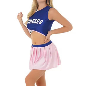 Ropa deportiva escolar para animadoras, ligera, de tela activa con costuras reforzadas para práctica de acrobacias dinámicas. - Product Image 5