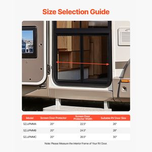 Protezione per Porta RV 24.5 X 20 Pollici con Controllo Manuale, Facile da Installare e Smontare, Rete Rinforzata Traspirante - Product Image 5