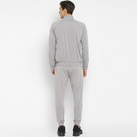 Conjunto Deportivo para Hombre, Gris, con Cierre Completo, Casual, de Color Sólido, Poliéster y Algodón, con Capucha, Manga Larga, para Invierno, Diseño 2 en 1